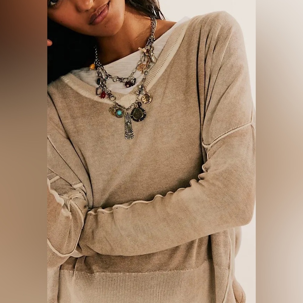 Free People Maxamillion Charm Necklace NWT - Picture 5 of 7